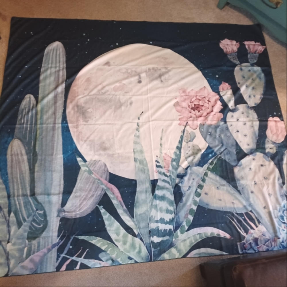 Moon & Cactus Tapestry